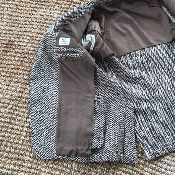 Mind blowing Faconnable cashmere/wool chevron coat - Picture 7 of 12